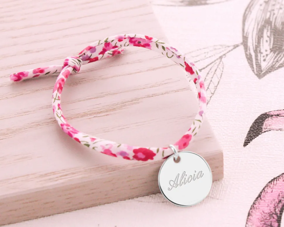 Bracelet enfant Personnalisable - Bleu ou rose