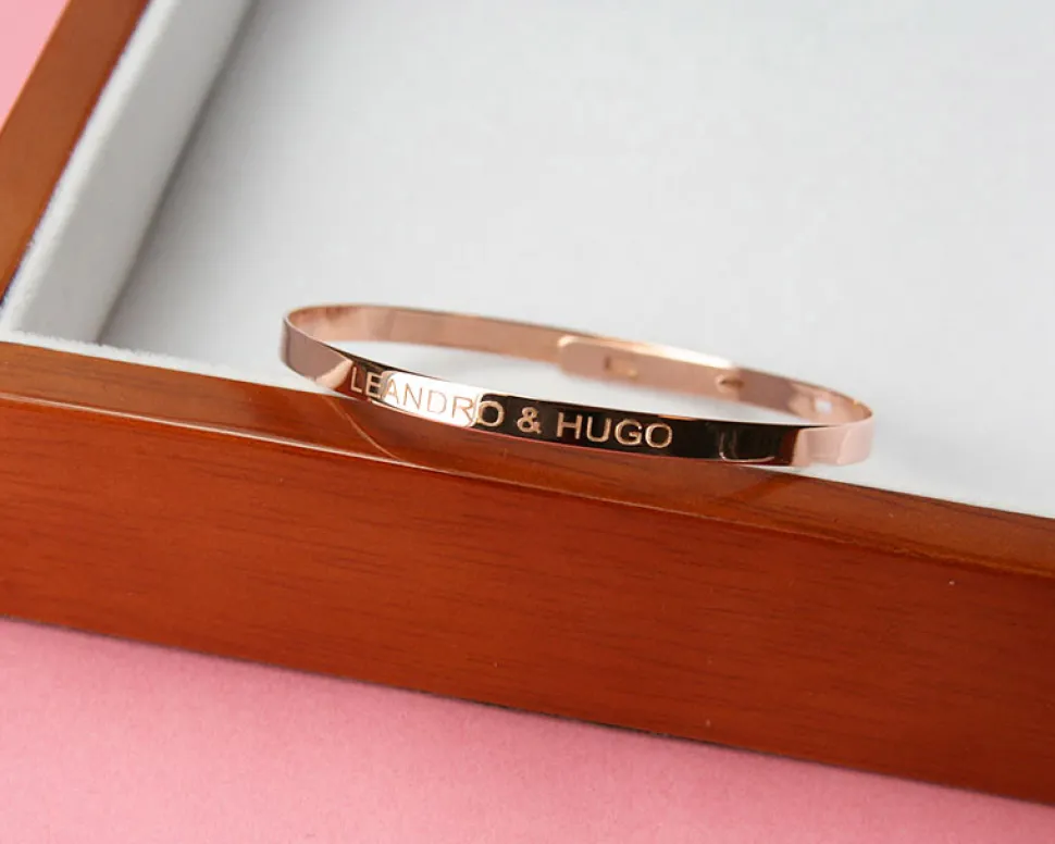 Bracelet Jonc - Argent rosé