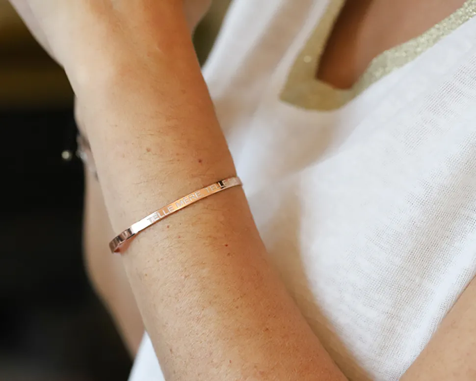 Bracelet Jonc - Argent rosé