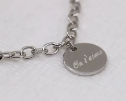 Bracelet médailles - Argent véritable