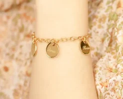 Bracelet médailles - Plaqué Or 18 carats