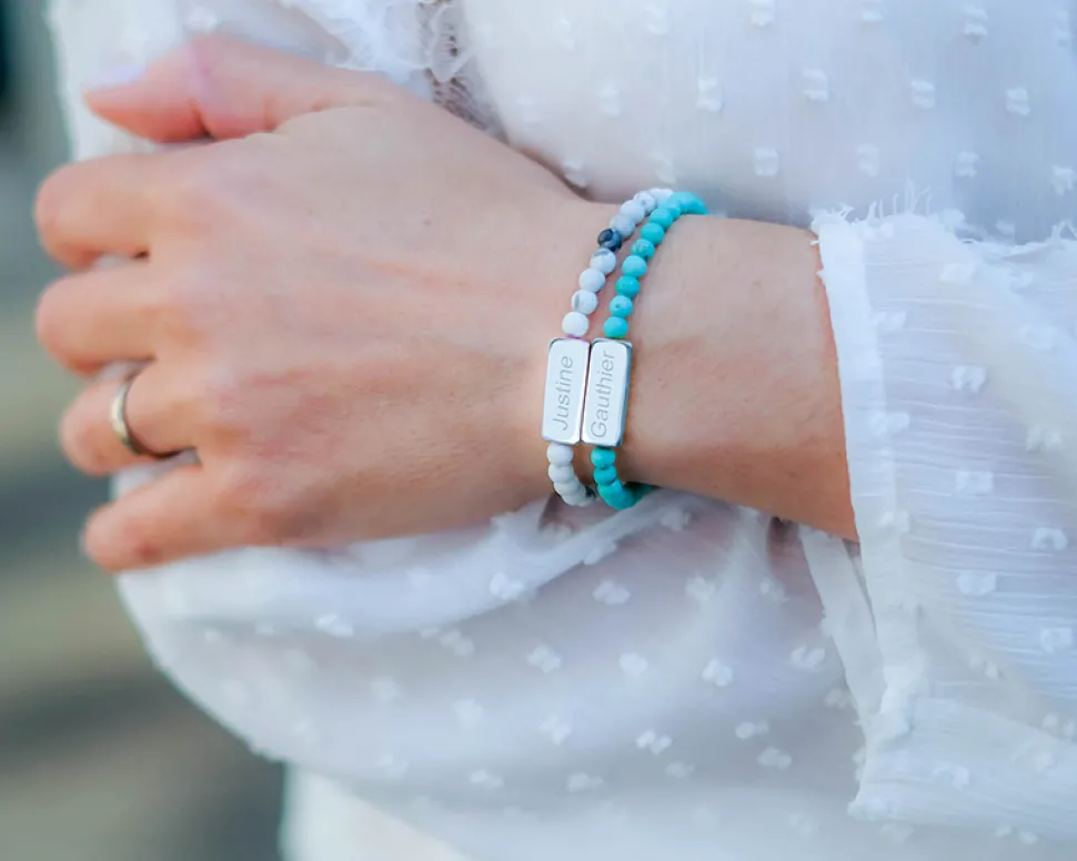 Bracelet perles Personnalisable - Prénom