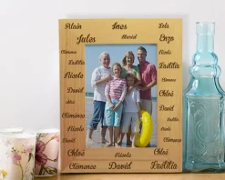 Cadre gravé Famille Prénoms