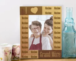 Cadre gravé I Love Grand-Mère
