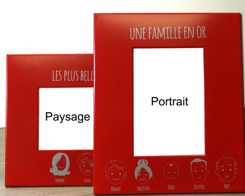Cadre métal rouge Family Circus