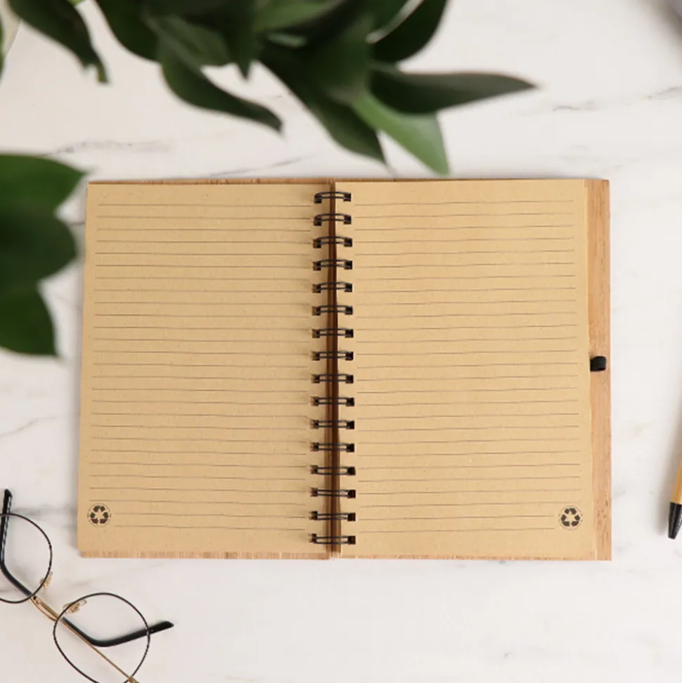 Cahier en bois personnalisé - Botanique