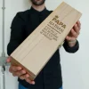 Caisse à vin personnalisée prénom et message - Couronne