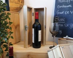 Caisse à vin personnalisée en bois - Papa Royal