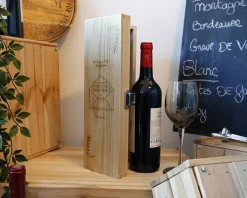 Caisse à vin personnalisée en bois - Veux-tu être ... ?