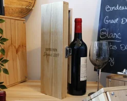 Caisse à vin personnalisée anniversaire - Message