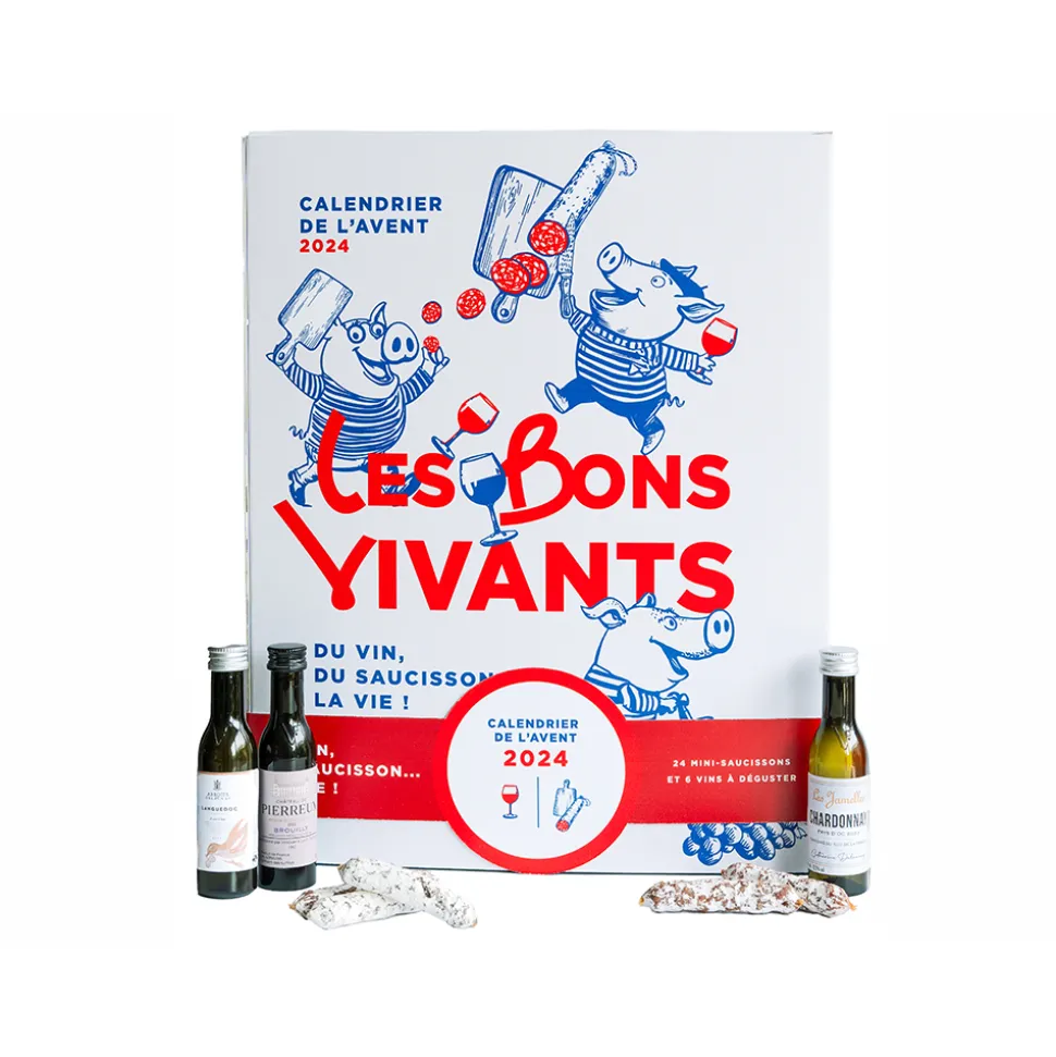Calendrier de l'Avent apéro - Vin et Saucisson