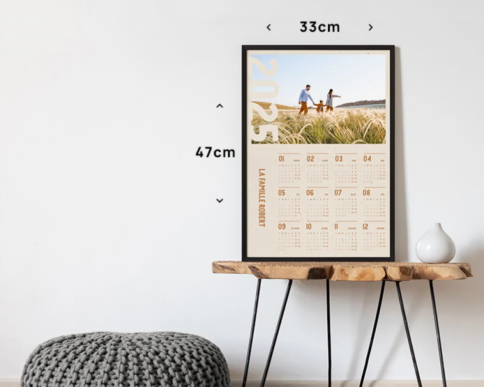 Calendrier personnalisé - Photo