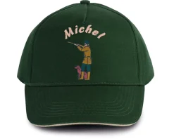 Casquette Personnalisable - Verte, bleue ou noire - Chasse
