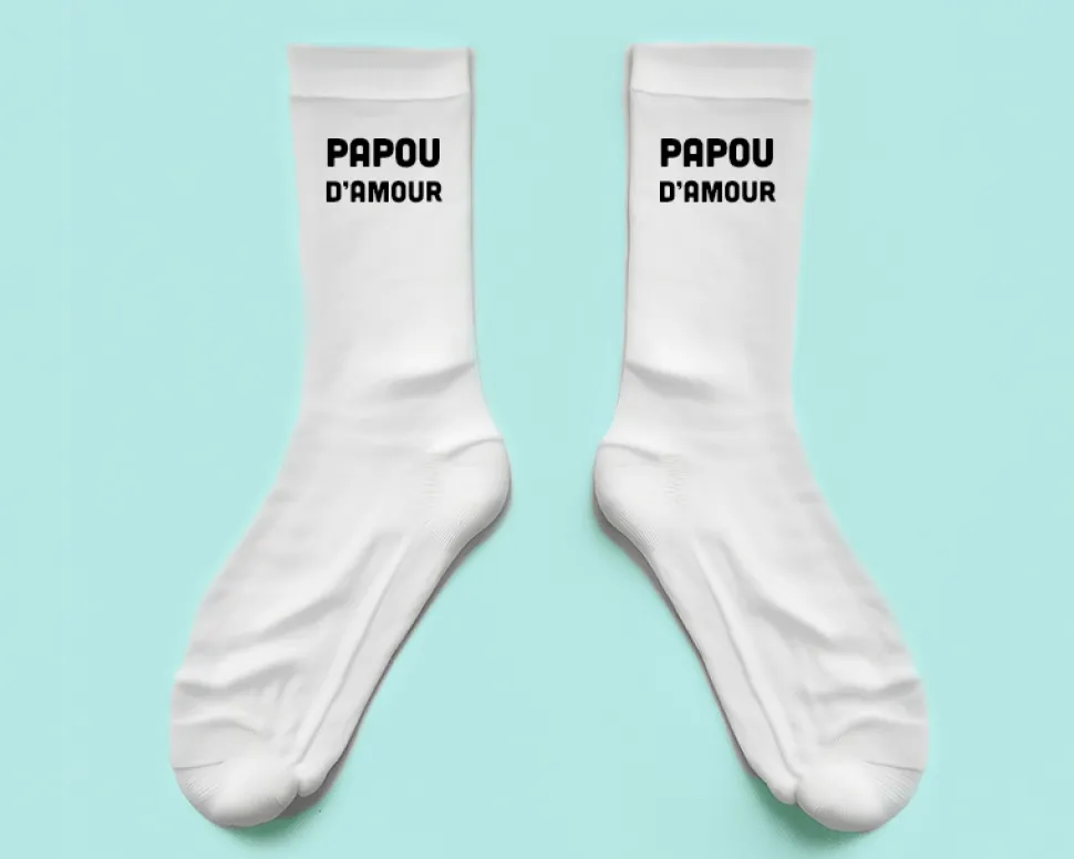 Chaussettes personnalisées - Message