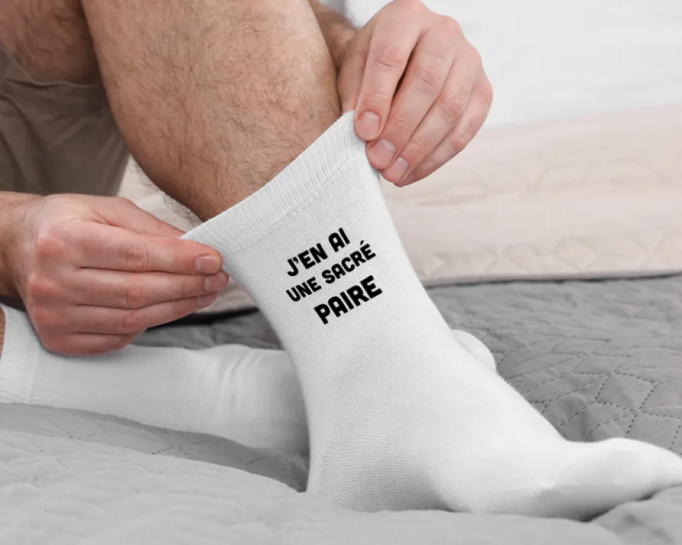 Chaussettes personnalisées - Message