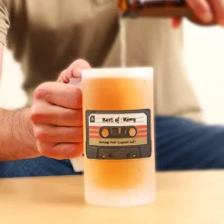 Chope bière personnalisé - Retro K7 audio