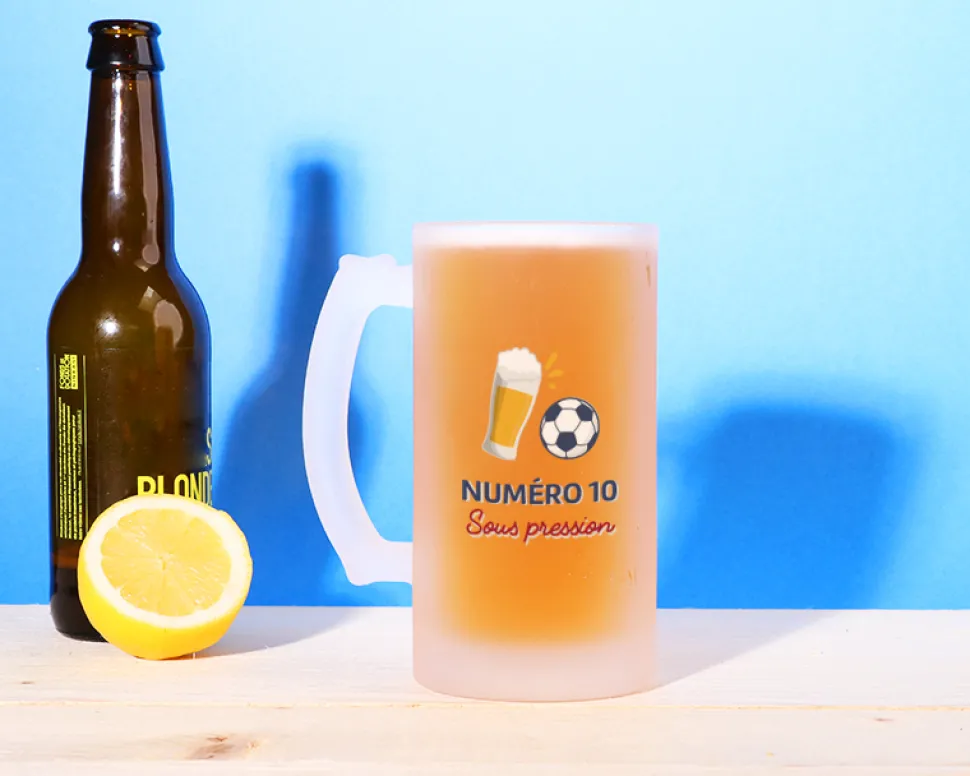 Chope de bière personnalisée - Apéro Foot