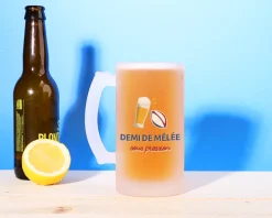Chope de bière personnalisée - Apéro Rugby