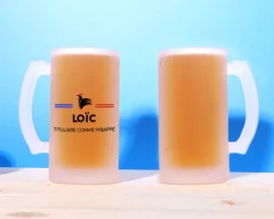 Chope de bière personnalisée - Supporter Football