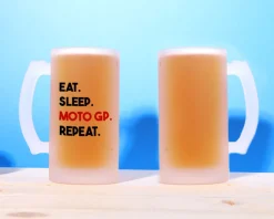Chope de bière personnalisée - Message Moto