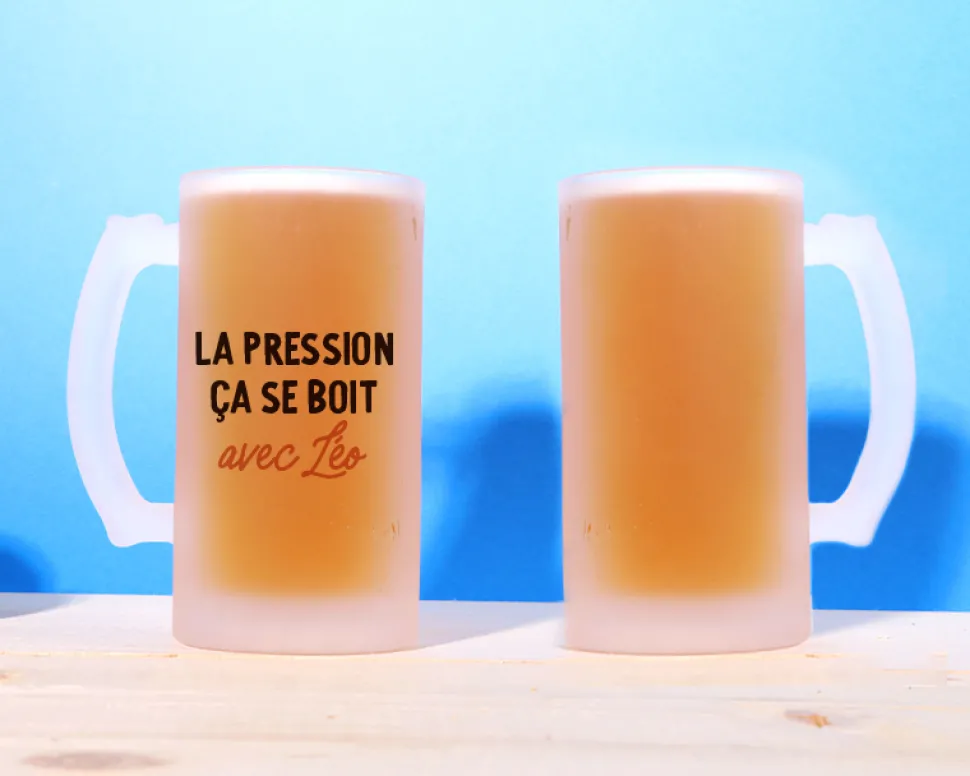 Chope de bière personnalisée - Message