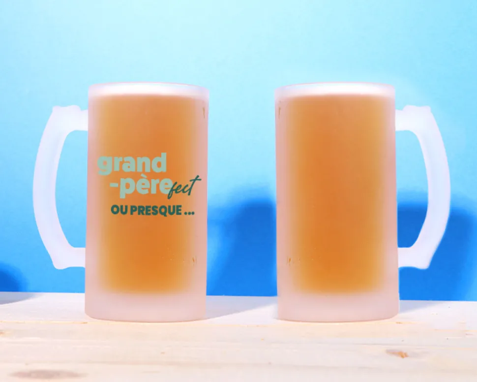 Chope de bière personnalisée - Grand Père-fect