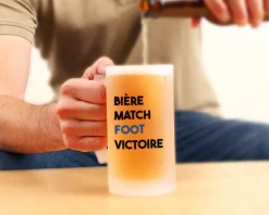 Chope de bière personnalisée - Message Football