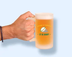 Chope de bière personnalisée - Passion Rugby