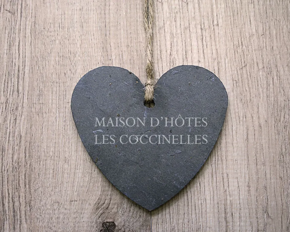 Coeur Ardoise à suspendre