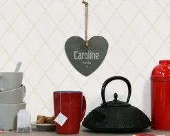 Coeur Ardoise à suspendre Maman