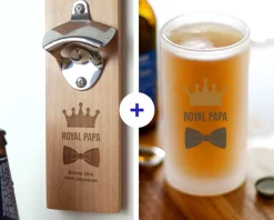 Coffret bière - Chope de bière et décapsuleur personnalisés