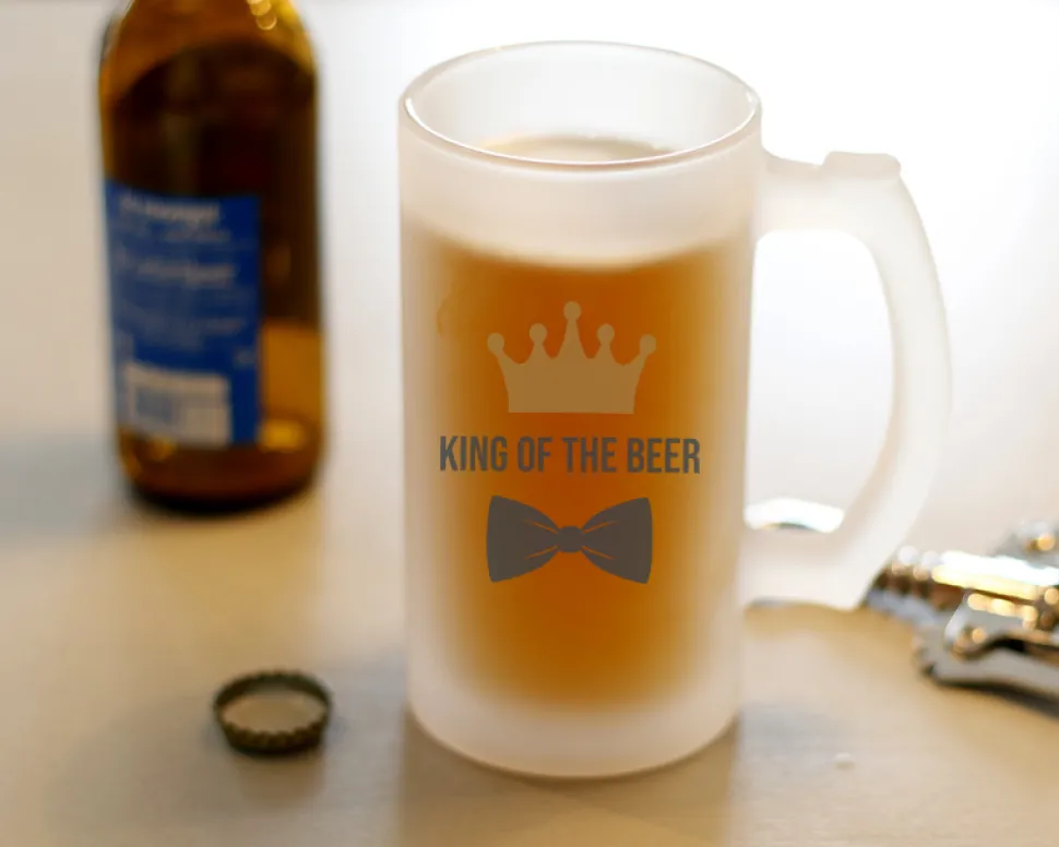 Coffret bière - Chope de bière et décapsuleur personnalisés