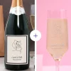 Coffret Champagne personnalisé - Dessin au trait