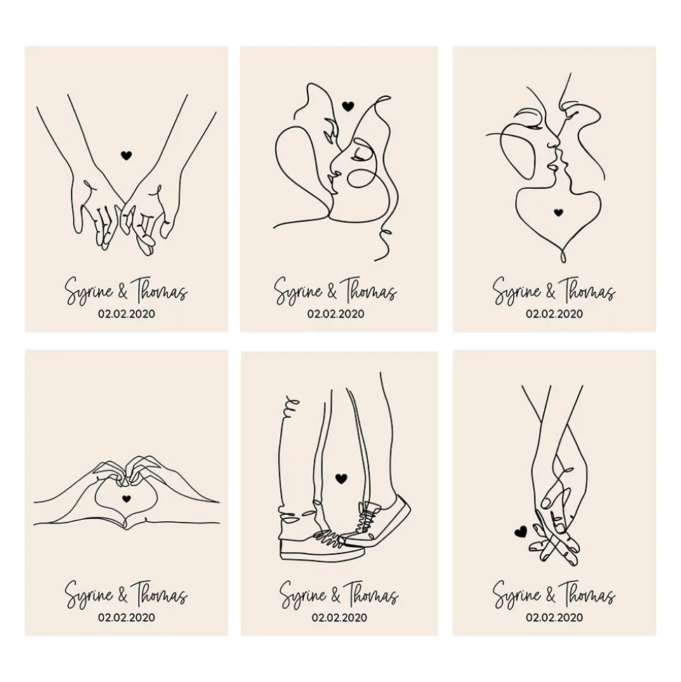 Coffret Cocooning personnalisé - Dessin au trait