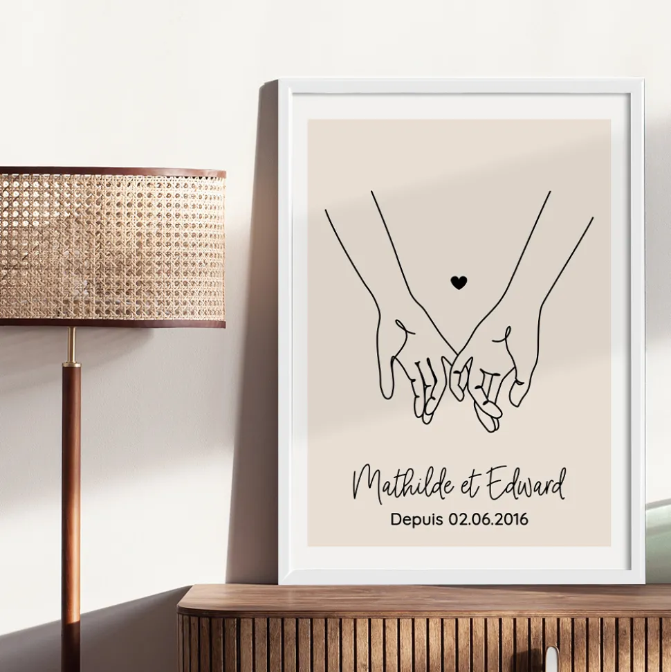 Coffret Déco personnalisé - Dessin au trait