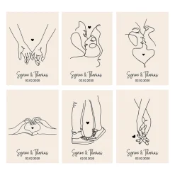 Coffret Déco personnalisé - Dessin au trait