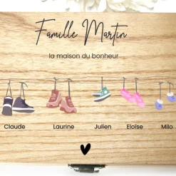 Coffret de chocolats Monbana personnalisé - Famille Chaussure