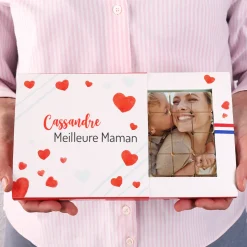 Coffret de chocolats personnalisés photo - Amour