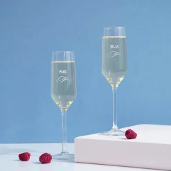 Coffret gourmand personnalisé - Champagne et chocolats