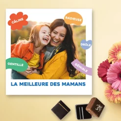 Coffret luxe chocolats personnalisé - Eclats de Couleurs