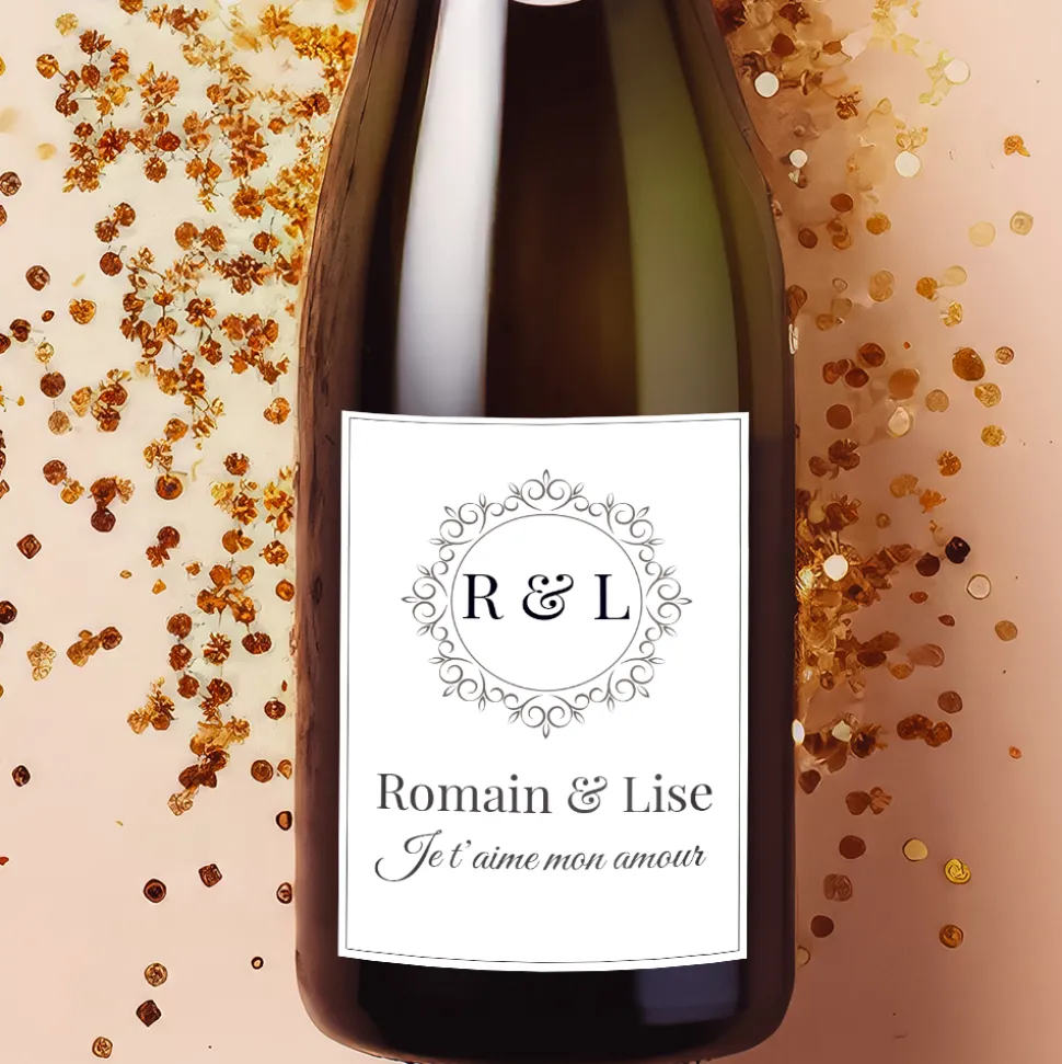 Coffret Romantique personnalisé - Monogramme