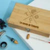 Coffret sommelier personnalisé - 5 accessoires - Message