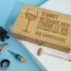 Coffret sommelier personnalisé anniversaire - 5 accessoires - Citation
