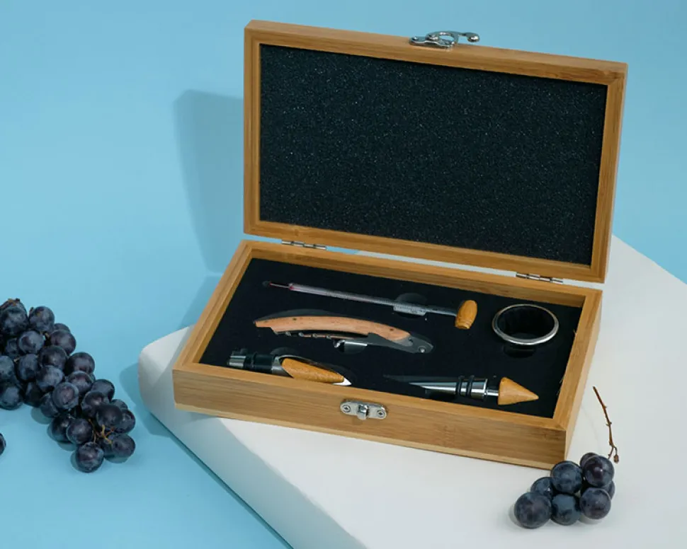 Coffret sommelier personnalisé anniversaire - 5 accessoires - Citation