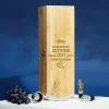 Coffret sommelier personnalisé couple - 4 accessoires - Aujourd'hui je t'aime depuis