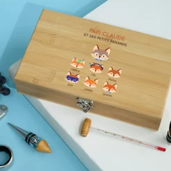 Coffret sommelier personnalisé - 5 accessoires - Papi Renard
