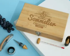 Coffret sommelier personnalisé - 5 accessoires - Sommelier