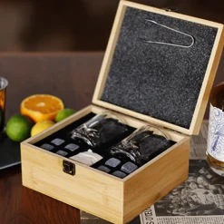 Coffret whisky personnalisé en bois - Prénom et Message