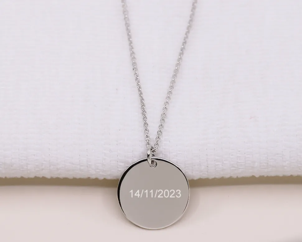 Collier empreinte pied Personnalisable
