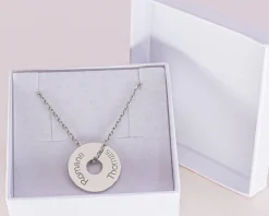 Collier homme personnalisé jeton sur chaîne
